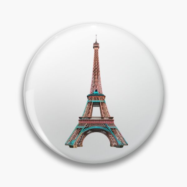 Item preview, Elegant Eiffel Tower in Pastel Tones designed and sold by rabiarch.