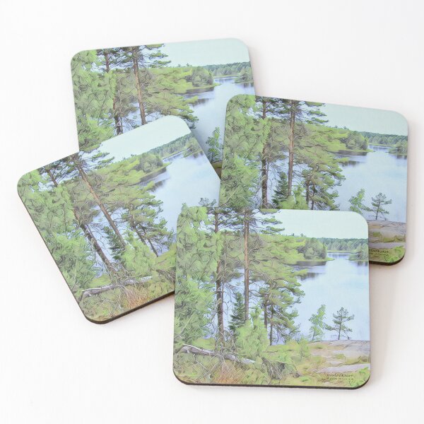Item preview, Lakeside View - evalaaksart - A piece of Finland designed and sold by evalaaksart.