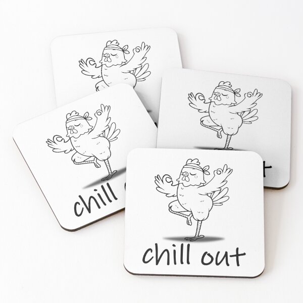 Item preview, yoga chicken chill out designed and sold by lino4king.