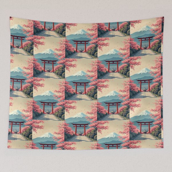 Item preview, Vintage Kyoto City in Japan Mt. Fuji  Mountains designed and sold by TeeARTHY.