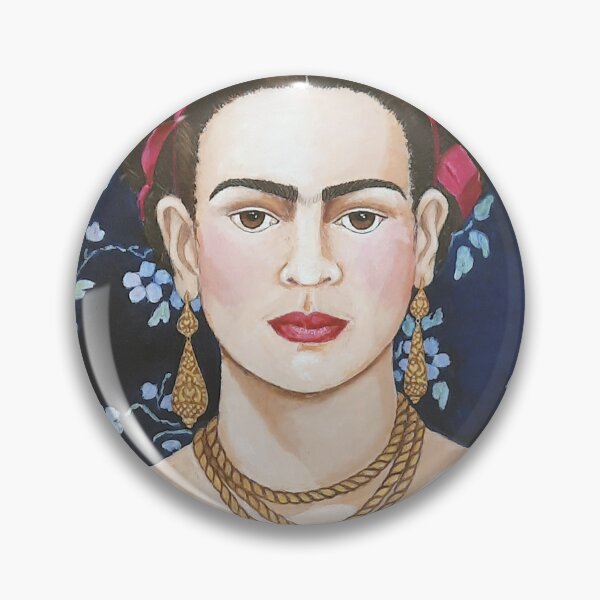 Item preview, Frida with flower background designed and sold by Madalena Lobao-Tello.