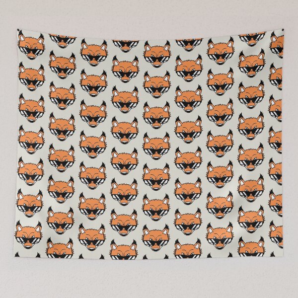 Item preview, Fox Sunglasses Cool Looks Up Evil Eyes Bad Fun Boy designed and sold by shirt-o-mat.