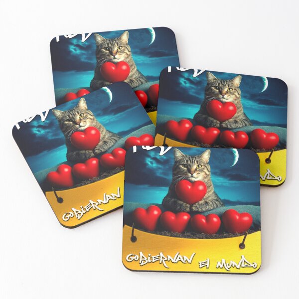 Item preview, Retro design with golden crown and cat paw prints. designed and sold by Denis Valenzuela.
