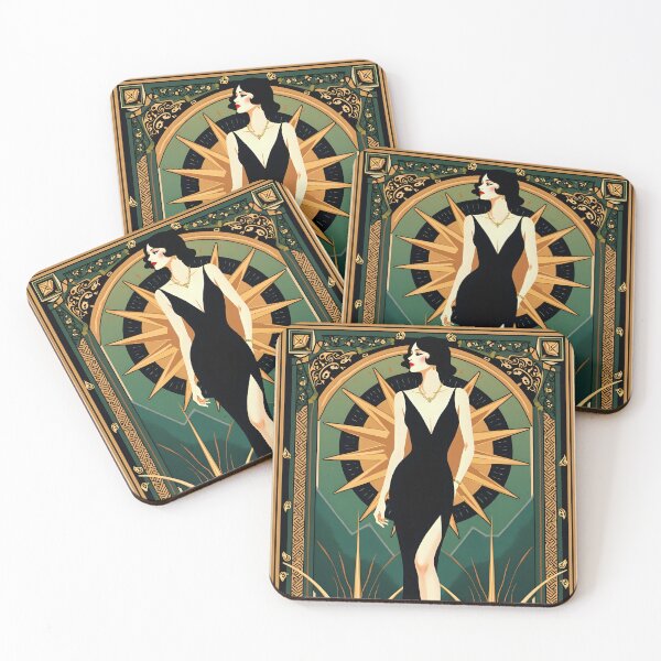 Item preview, Jazz Age Glamour: A Striking Art Deco Design designed and sold by AI-Syn-Pro.