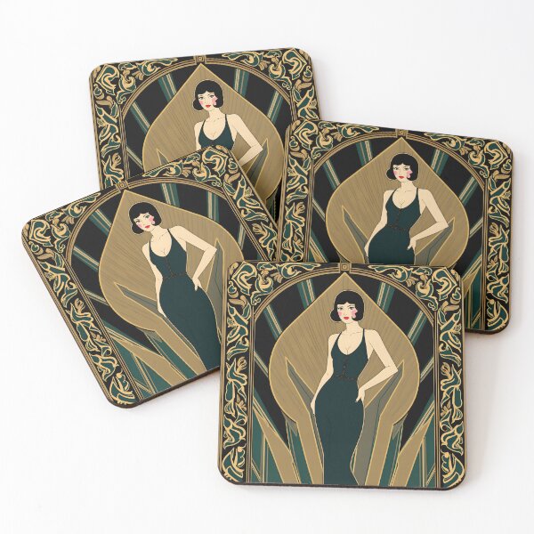 Item preview, Jazz Age Glamour: A Striking Art Deco Design designed and sold by AI-Syn-Pro.