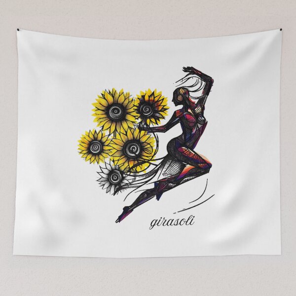 Item preview, Woman with sunflowers (girasoles) designed and sold by W-McSapa.