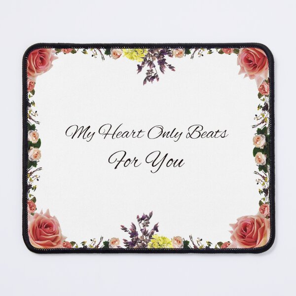 Item preview, My Heart Only Beats For You | Romantic Floral Design designed and sold by DigitalGemArt.