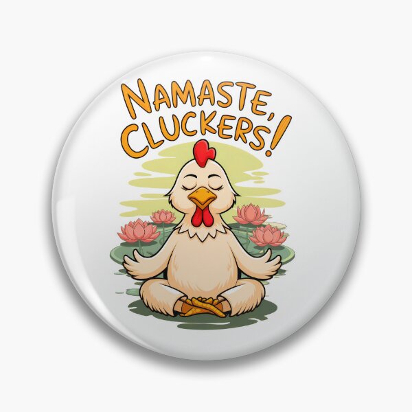 Item preview, Namaste Cluckers: A Funny And Peaceful Yoga Chicken Embracing Zen designed and sold by elynne9.