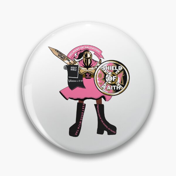 Item preview,  Women Put on the Full Armor of God Pink Overcomer designed and sold by wildwhimsical.