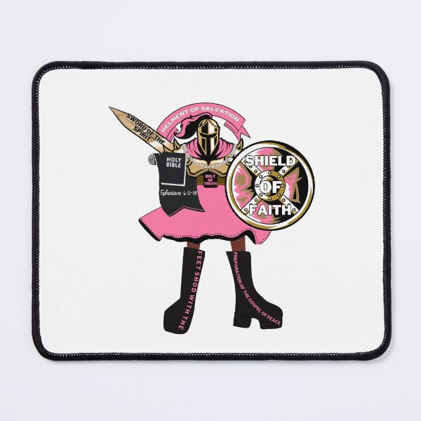 Item preview,  Women Put on the Full Armor of God Pink Overcomer designed and sold by wildwhimsical.