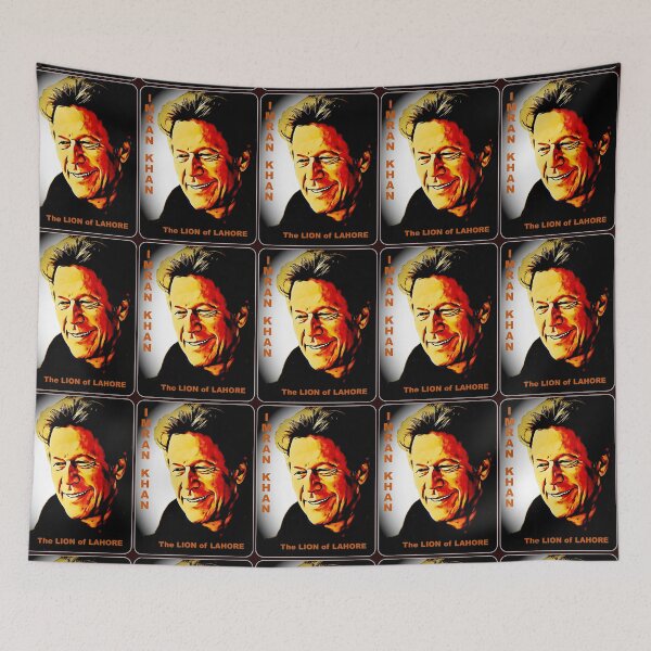 Item preview, IMRAN KHAN - The Lion of Lahore.  Strong vibrant colours. designed and sold by chepea2.