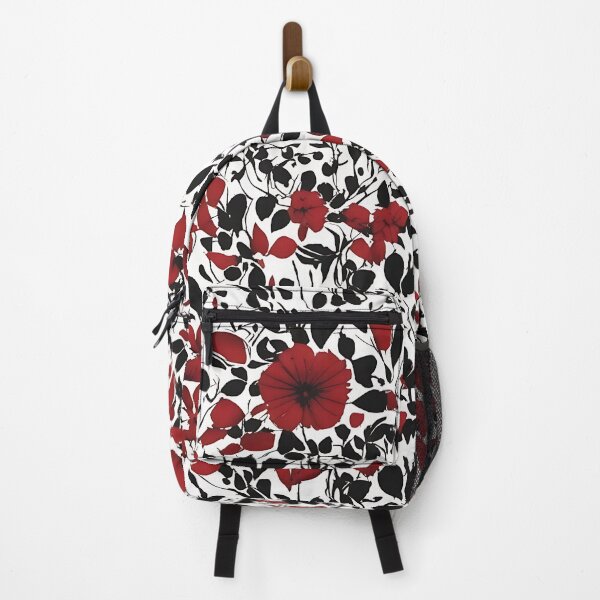 Item preview, Black and Red Floral designed and sold by Zenvo.