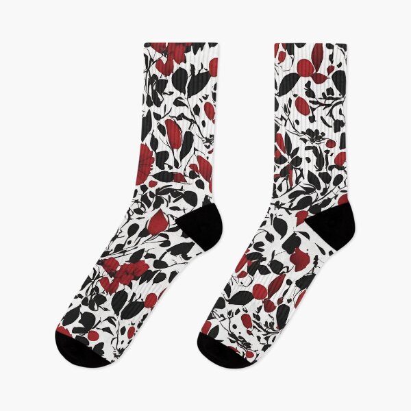 Item preview, Black and Red Floral designed and sold by Zenvo.