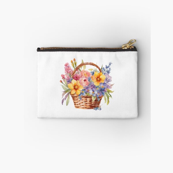 Item preview, Watercolor Flower Basket designed and sold by silviaol.