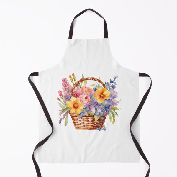 Item preview, Watercolor Flower Basket designed and sold by silviaol.