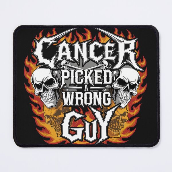 Item preview, Cancer Picked A Wrong Guy in heavy metal style designed and sold by Pawel Oska.