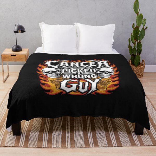 Item preview, Cancer Picked A Wrong Guy in heavy metal style designed and sold by Pawel Oska.