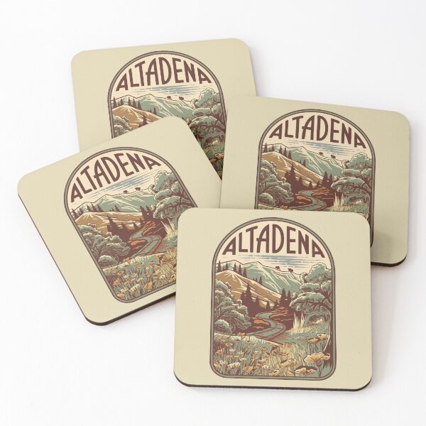 Item preview, Altadena - Vintage Retro Decal designed and sold by skiprender.