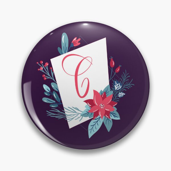 Item preview, Letter C Poinsettia Corsage designed and sold by DesignbyBFD.