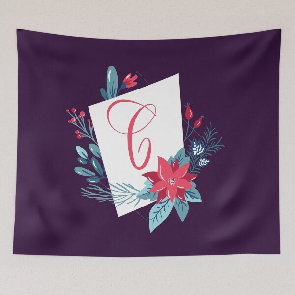 Item preview, Letter C Poinsettia Corsage designed and sold by DesignbyBFD.