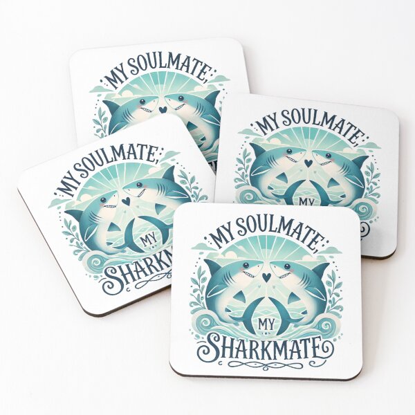 Item preview, SHARK COUPLE- My Soulmate, My Sharkmate designed and sold by Rajasekar.