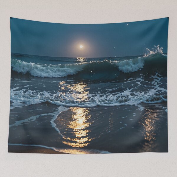 Item preview, Moonlit Tides: The Ocean’s Lullaby designed and sold by LiveDesigner.