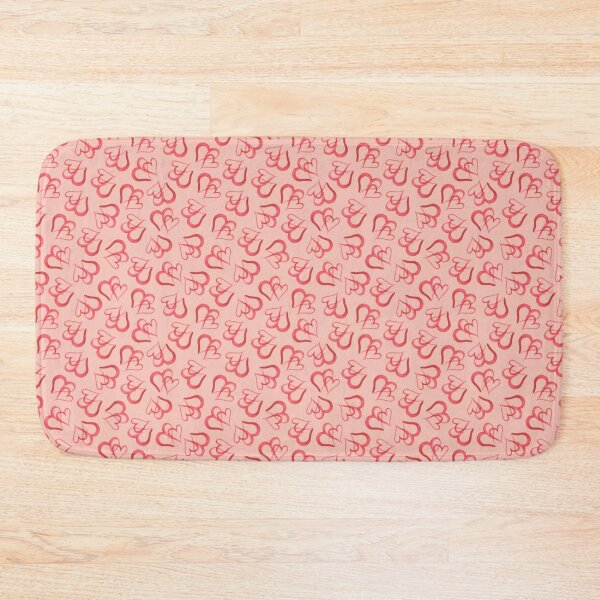 Item preview, Red hearts on a pink background author's drawing designed and sold by Sunflower-7.
