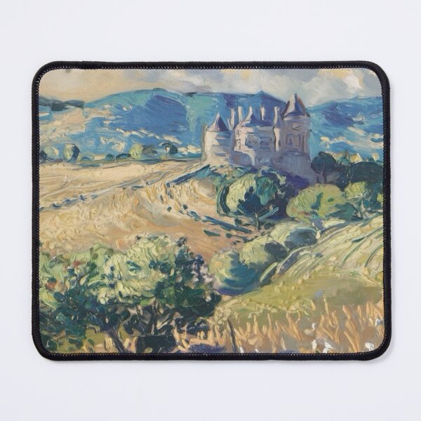 Item preview, French Château  - Classic Impressionist Landscape Art Painting designed and sold by CARRAANN.