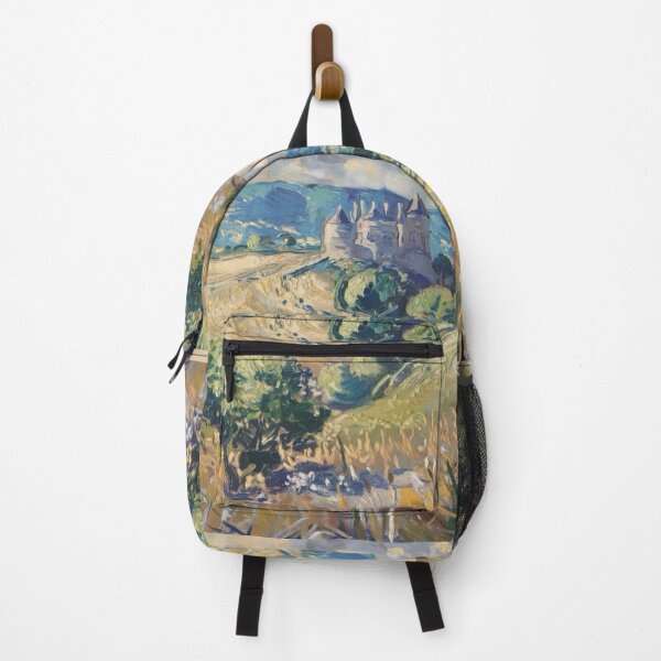 Item preview, French Château - Classic Impressionist Landscape Art Painting designed and sold by CARRAANN.