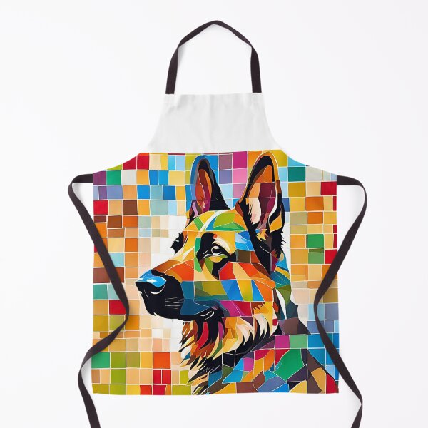Item preview, German Shepherd Tile Art – Elegant & Bold Canine Design designed and sold by Fredster1966.
