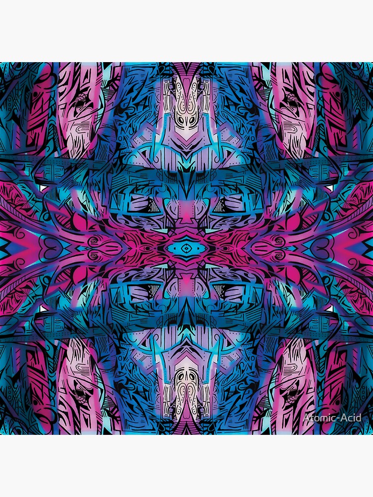 Thumbnail 3 of 3, Sticker, Galactic Labyrinth designed and sold by Atomic-Acid.