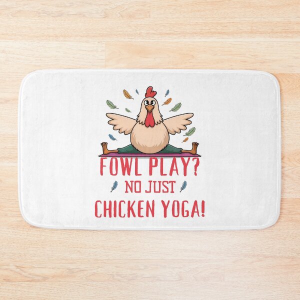 Item preview, Fowl Play? No, Just Chicken Yoga: A Funny and Flexible Farmyard Yog designed and sold by elynne9.