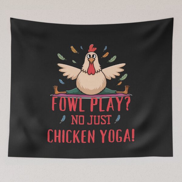 Item preview, Fowl Play? No, Just Chicken Yoga: A Funny and Flexible Farmyard Yog designed and sold by elynne9.