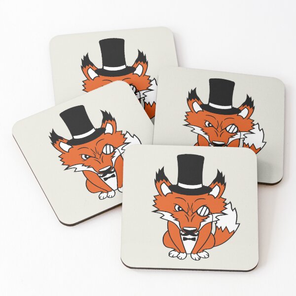 Item preview, Red Fox Sir Mr. Top Hat Monocle Glasses Rich Man designed and sold by shirt-o-mat.