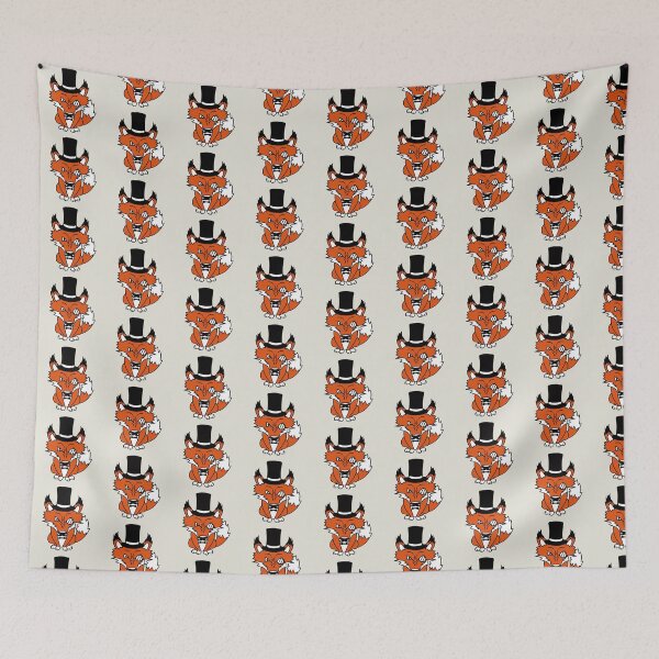 Item preview, Red Fox Sir Mr. Top Hat Monocle Glasses Rich Man designed and sold by shirt-o-mat.