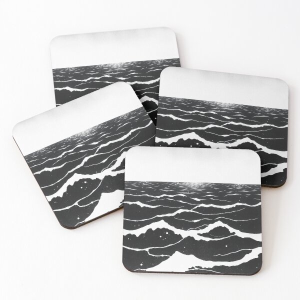 Item preview, Monochrome minimalism that captures the essence of the Sea. designed and sold by PalisadeVistas.