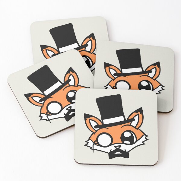 Item preview, Red Fox Sir Mr. Top Hat Monocle Glasses Rich Man designed and sold by shirt-o-mat.