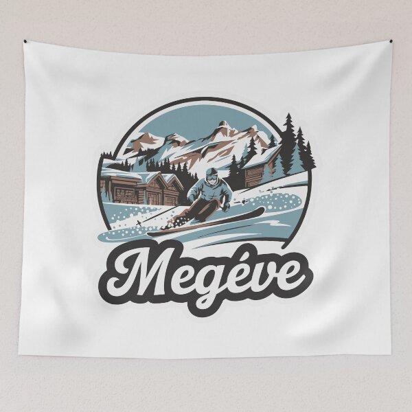 Item preview, Megeve Ski - Retro Vintage Design designed and sold by skiprender.