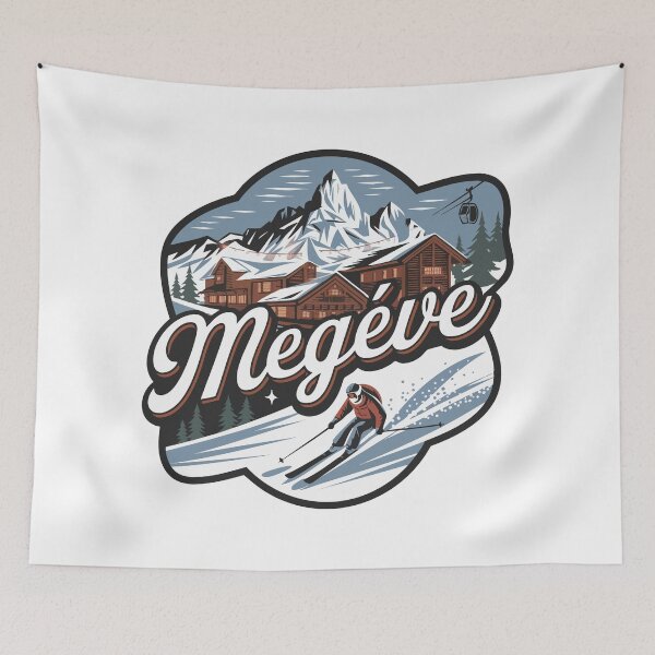 Item preview, Megeve Ski - Retro Vintage Design designed and sold by skiprender.