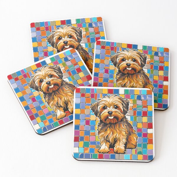 Item preview, Cute Yorkipoo Tile Art – Stylish & Adorable Canine Pattern designed and sold by Fredster1966.