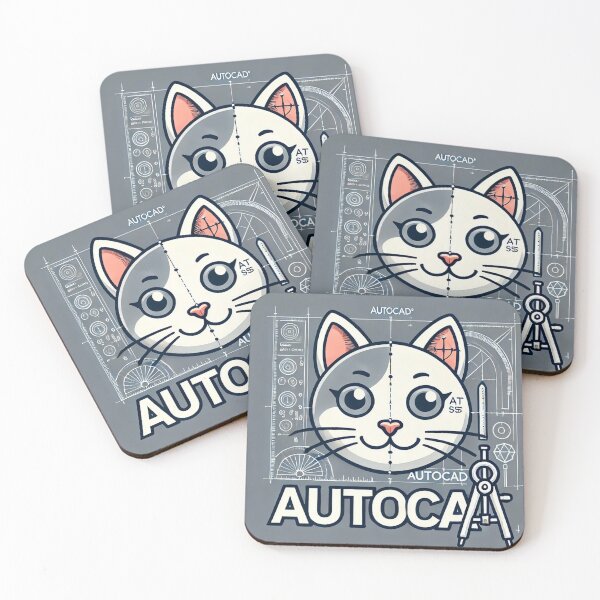 Item preview, Autocat - Funny AutoCAD Inspired Cat Design for Architects & Engineers designed and sold by MyyClub.