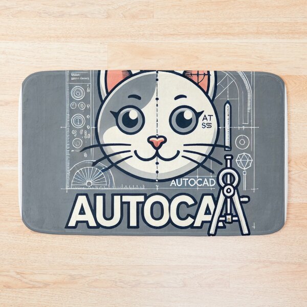 Item preview, Autocat - Funny AutoCAD Inspired Cat Design for Architects & Engineers designed and sold by MyyClub.