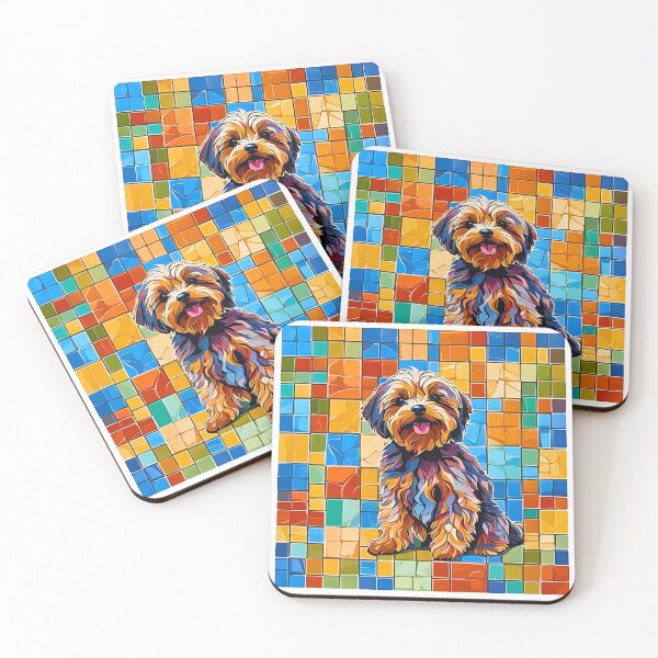 Item preview, Adorable Yorkipoo Tile Art – Stylish & Adorable Canine Pattern designed and sold by Fredster1966.