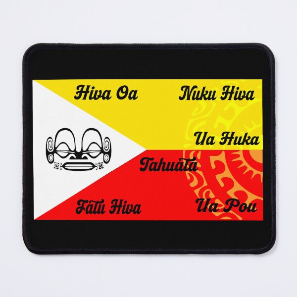 Item preview, Marquesan flag II (custom) designed and sold by Nesian-Tahiti.
