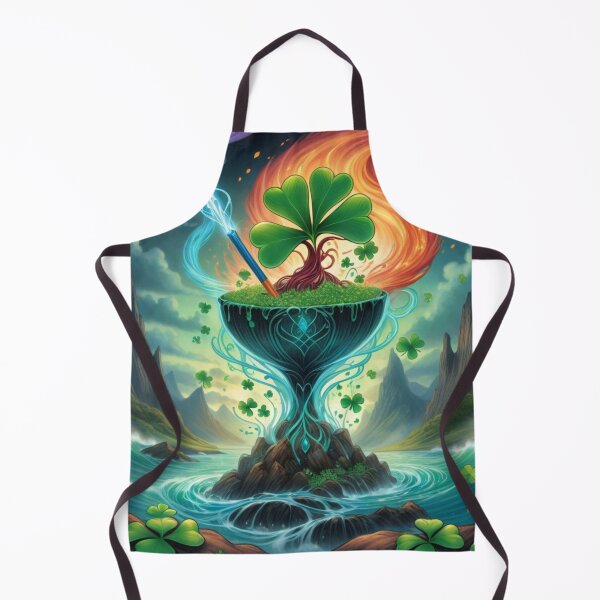 Item preview, Ancient Cup Containing Four Leaf Clover And Lightning Stick designed and sold by Melantari Vizuns.