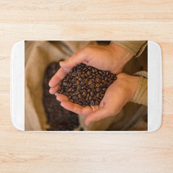 Item preview, Roasted Coffee beans cupped in hands designed and sold by DavidMay.