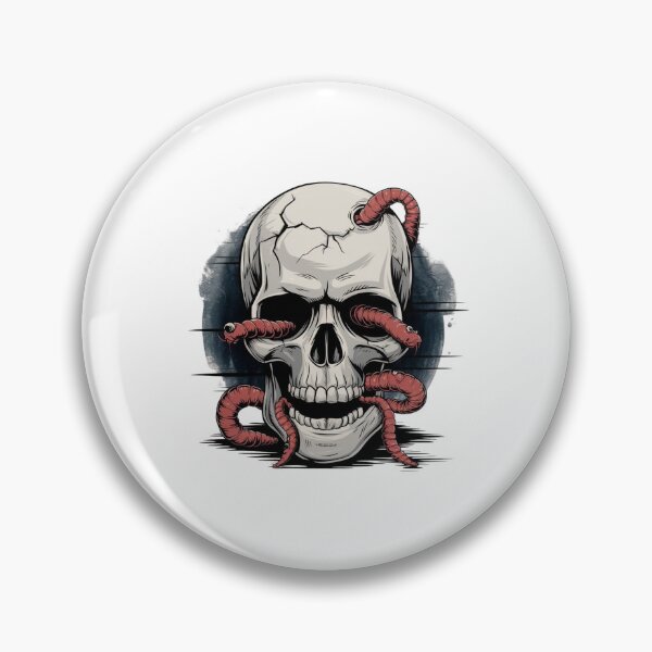Item preview, Wormy Skull designed and sold by Mateusz Majcherek.