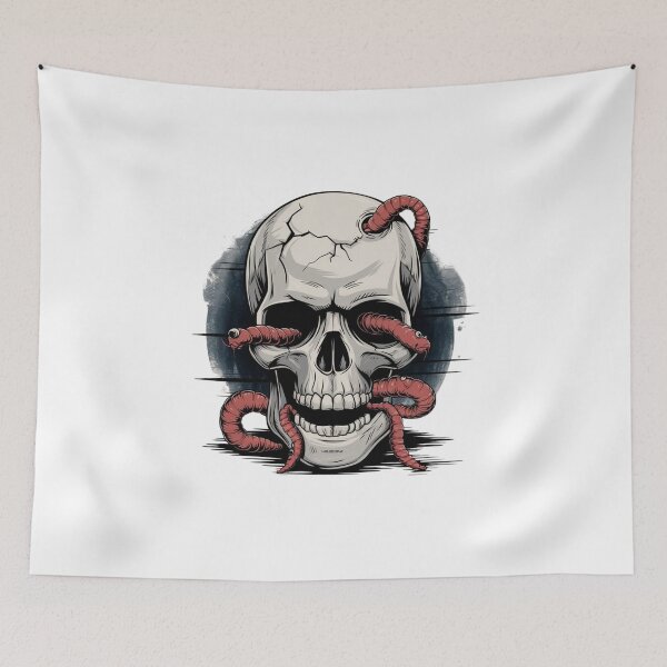 Item preview, Wormy Skull designed and sold by Mateusz Majcherek.