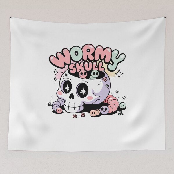 Item preview, Wormy Skull designed and sold by Mateusz Majcherek.
