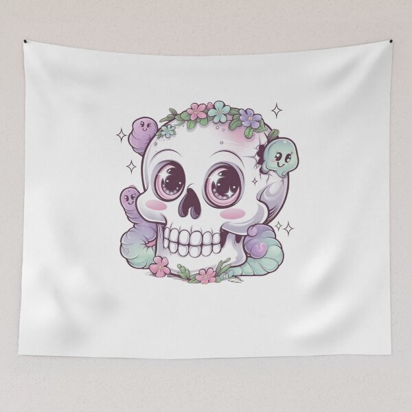 Item preview, Wormy Skull designed and sold by Mateusz Majcherek.